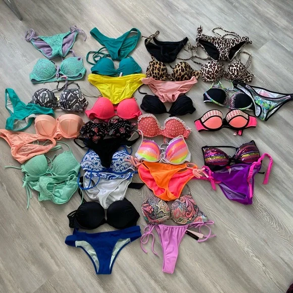 Victoria’s Secret Bikini Sets 34B/32C & Mostly Size Small Bikini Bottoms - Read - Picture 2 of 16